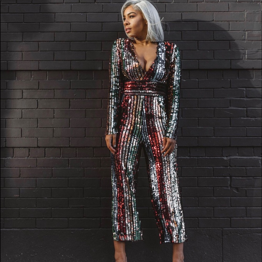 Kiss the Rainbow Sequin Jumpsuit